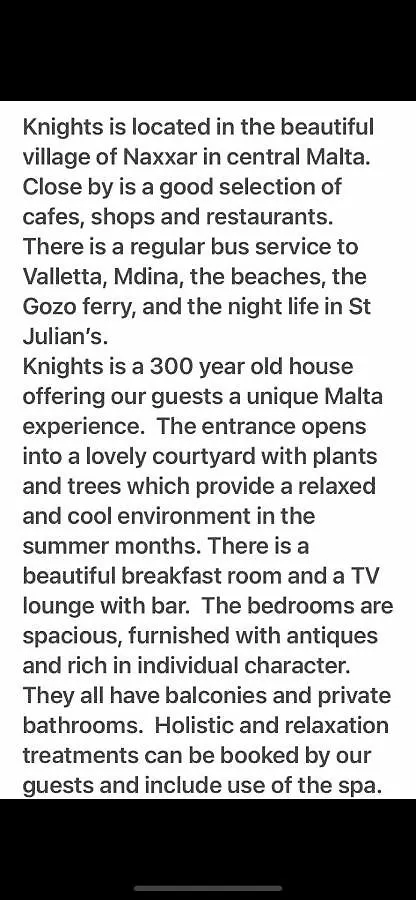 ***  Knights In Malta Bed & Breakfast Naxxar Malta